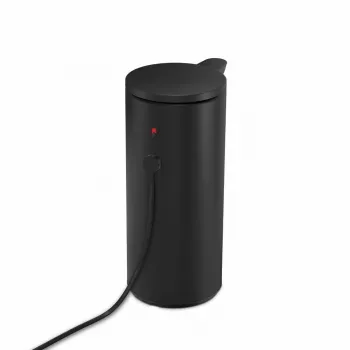 simplehuman ST1084 tunnistin-saippua-annostelija, musta ruostumaton teräs, 266 ml, kosketon automaattinen, infrapunaliiketunnistin, säädettävä määrä, tukkeutumaton pumppu, sormenjälkiä hylkivä