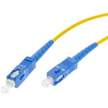 1m yksimuoto SC/UPC SC/UPC Simplex kuitu-verkkokaapeli, LSZH, keltainen