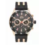 SLAZENGER MAN SL96076203 miesten analoginen kvartsikello 48mm sininen kellotaulu ruskea nahkaranneke