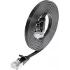 Wirewin Cat6 U/FTP Slim Ethernet -verkkokaapeli 0,5 m musta PKW-STP-SLIM-KAT6 0.5 SW