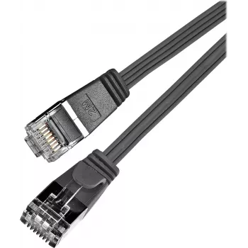 Wirewin Cat6 U/FTP Slim Ethernet -verkkokaapeli 0,5 m musta PKW-STP-SLIM-KAT6 0.5 SW