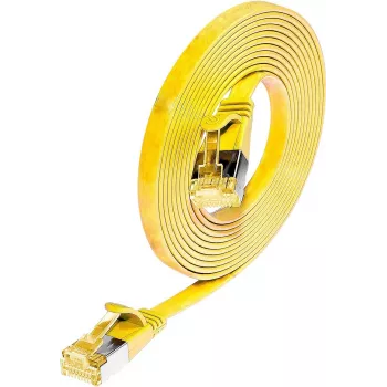 Wirewin Cat6a U/FTP Slim Ethernet-patchkaapeli RJ45 1,5 m keltainen PKW-STP-SLIM-K6A 1.5 GE