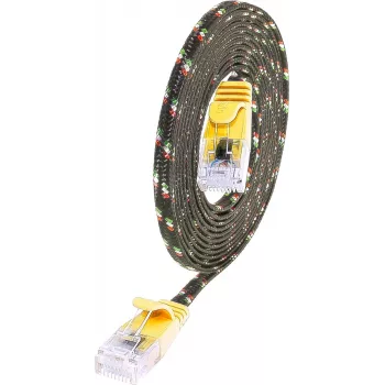 Wirewin PKW-TOUGH-K6 5.0 GE Cat.6 Slim Ethernet -verkkokaapeli, U/UTP, 5 m, keltainen