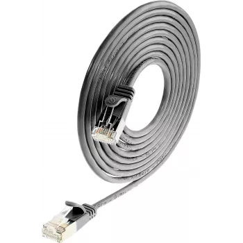 Wirewin SLIM SL6 15 SW - Cat.6 Slim-Light verkkokaapeli, U/FTP, 15 m, musta PKW-LIGHT-STP-K6 15.0 SW