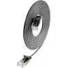 Wirewin SLIM UL6 10 SW - Cat.6 SLIM-Light verkkokaapeli, U/UTP, 10 m, musta PKW-LIGHT-K6 10.0 SW