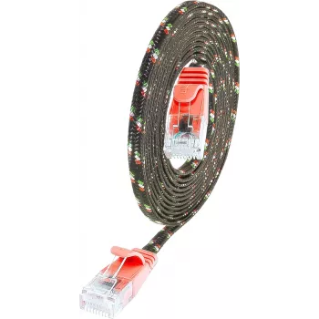 Wirewin SLIM UT6 3 RT - Cat.6 Slim-Tough -verkkokaapeli, U/UTP, 3,0 m, punainen PKW-TOUGH-K6 3.0 RT