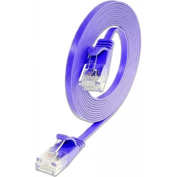 Wirewin Triotronik Cat 6 2 m U/UTP RJ45 patch-kaapeli, Slim, kupari, valkoinen PKW-SLIM-KAT6 2.0 VT