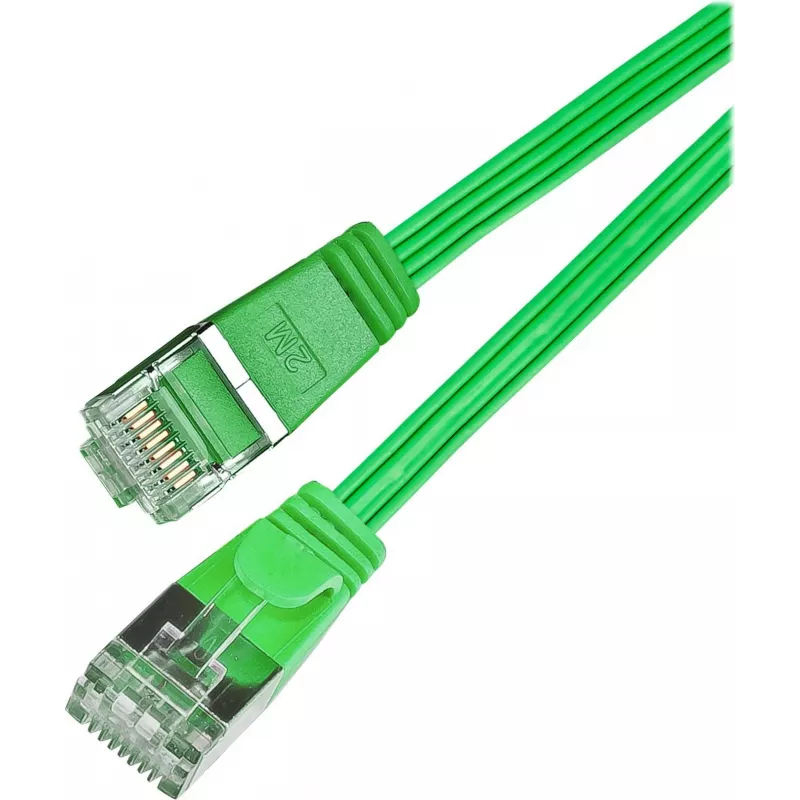 Wirewin Triotronik PKW-STP-SLIM-KAT6 1.0 GN Cat6 U/FTP Slim -patch-kaapeli, RJ-45 uros - uros, 1 m, vihreä
