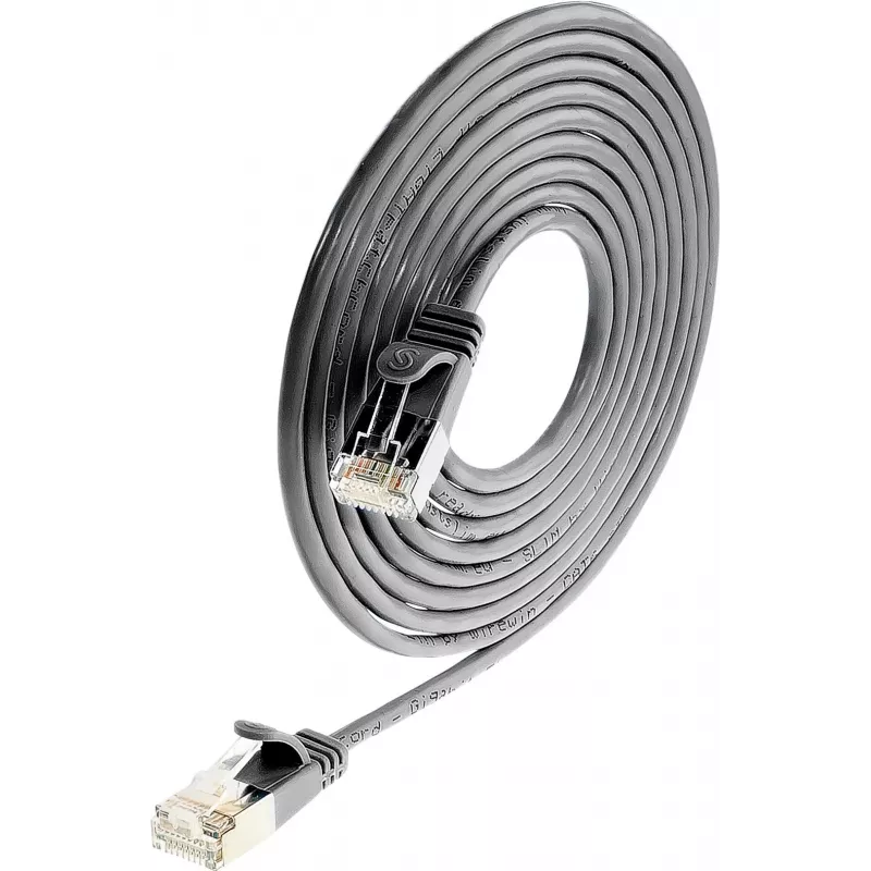 Wirewin Triotronik Cat6 F/FTP 7,5 m musta verkkokaapeli PKW-LIGHT-STP-K6 7.5 SW
