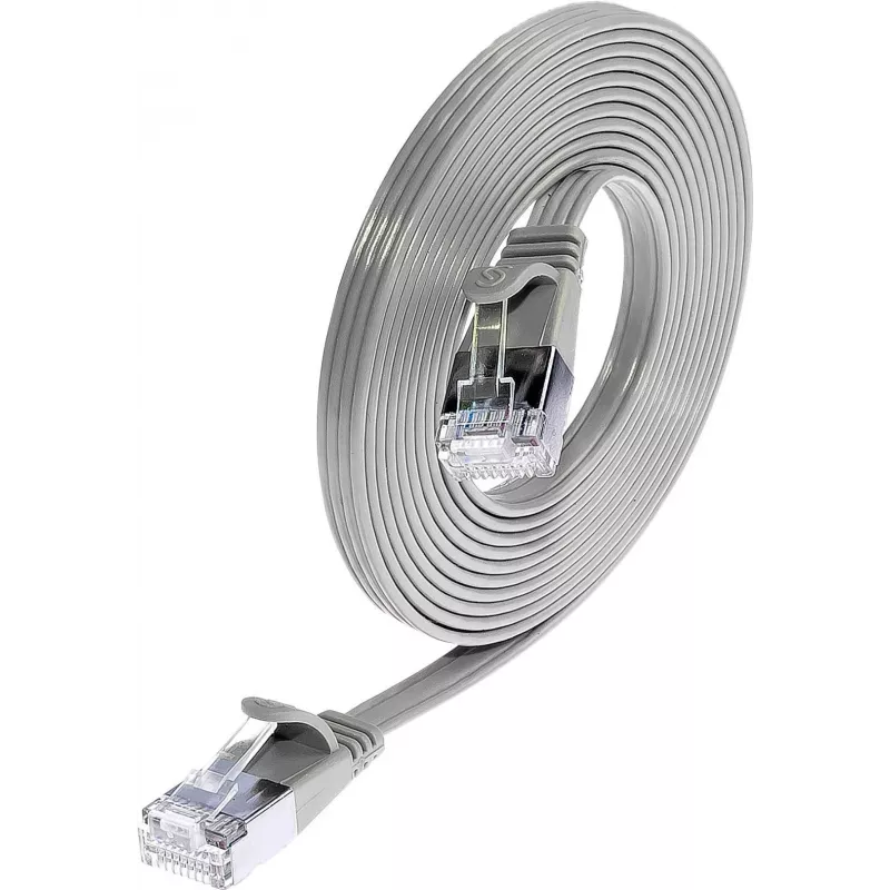 Wirewin Triotronik Cat6 U/FTP Slim Ethernet -verkkokaapeli, 3 m, RJ-45 uros-uros, harmaa PKW-STP-SLIM-KAT6 3.0
