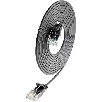 Wirewin Triotronik PKW-LIGHT-K6 5.0 SW Cat6 U/UTP -patchkaapeli, RJ45-uros-uros, 5 m, musta
