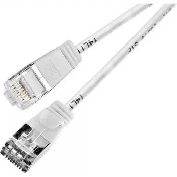 Wirewin Triotronik PKW-LIGHT-STP-K6 0,5 WS Cat6 S/FTP -verkkokaapeli, RJ45-uros - uros, 0,5 m, valkoinen