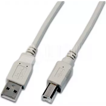Wirewin USB 2.0 A-B -kaapeli 1,5 m harmaa USB A-B MM 1.5 GR