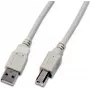 Wirewin USB 2.0 A-B -kaapeli 1,5 m harmaa USB A-B MM 1.5 GR
