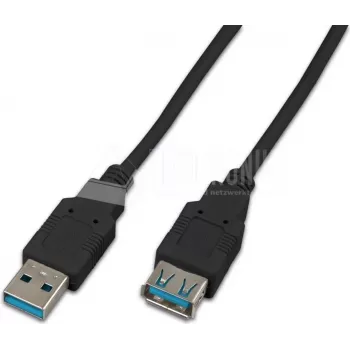Wirewin USB 3.0 A-A jatkokaapeli pistoke naarasliitäntään 1,8 m musta USB 3.0 A-A MF 1.8 SW