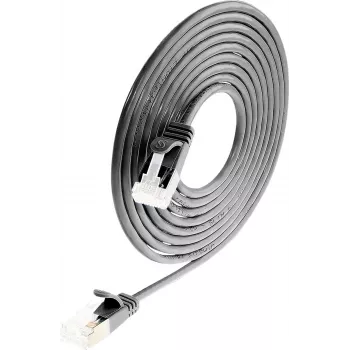 Wirewin Light verkkokaapeli pyöreä U/FTP Cat 6a musta 1,5m ohut joustava suojattu PoE PKW-LIGHT-STP-K6A 1.5 SW