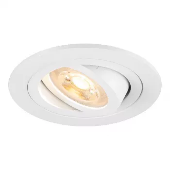 SLV NEW TRIA 75 upotettava kohdevalaisin pyöreä GU10 max. 10W valkoinen 75mm