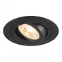 SLV upotettu valaisin New Tria 75, GU10, Max 10W, musta, 75mm
