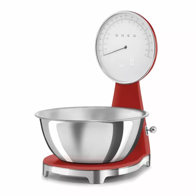 SMEG analoginen ja digitaalinen keittiövaaka punainen KSF01RDWW