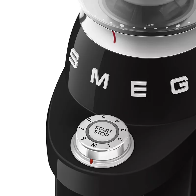 Smeg CGF03BLEU 50's Style kartiomyllykahvimylly - musta, 150W, 350g tilavuus