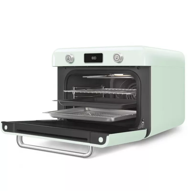 Smeg COF01PGEU miniuuni Vintage, pastellivihreä