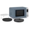 Smeg yhdistelmämikroaaltouuni MOC02SBMEU, 9 toimintoa, 2100 W, Storm Blue Matt