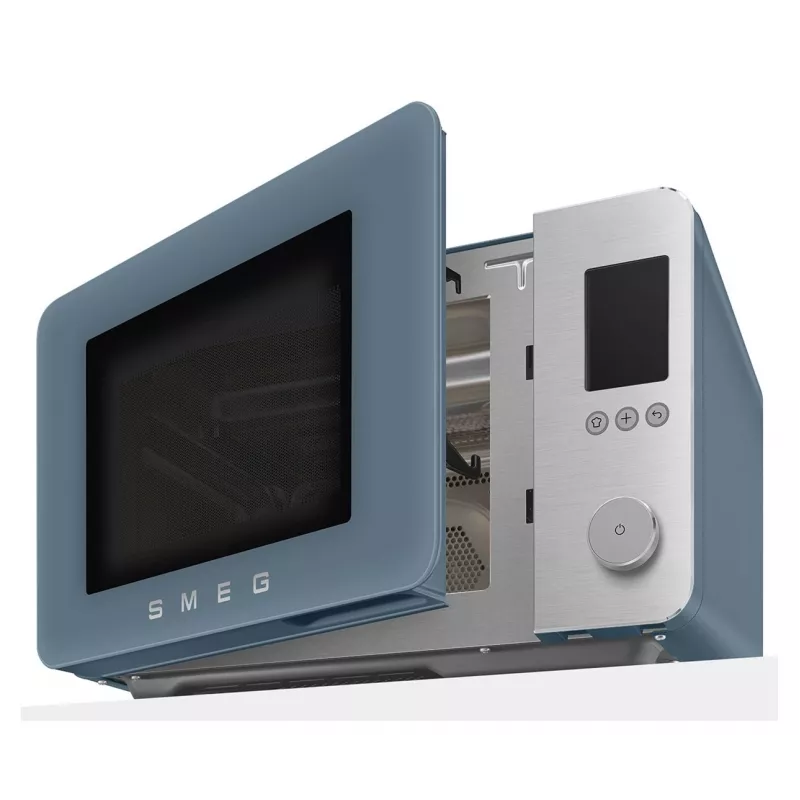 Smeg yhdistelmämikroaaltouuni MOC02SBMEU, 9 toimintoa, 2100 W, Storm Blue Matt