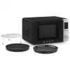 Smeg MOC02BLMEU yhdistelmämikroaaltouuni, 9 toimintoa, 2100 W, mattamusta