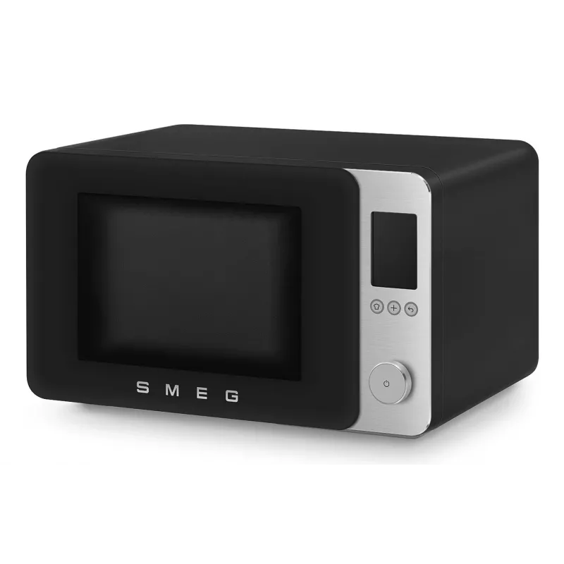 Smeg MOC02BLMEU yhdistelmämikroaaltouuni, 9 toimintoa, 2100 W, mattamusta