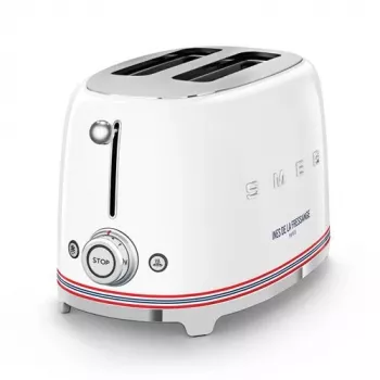 Smeg leivänpaahdin TSF01IDFEU, 2 viipaletta, valkoinen, Ines de la Fressange