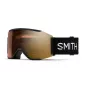 Smith Squad Mag laskettelulasit - musta ChromaPop Pro Gold Mirror ja Storm Rose Flash linsseillä