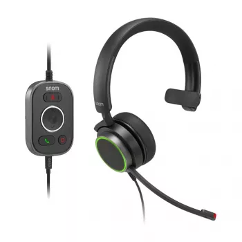 Snom A330M johdollinen on-ear-mono-headset kuulokemikrofonilla ja kohinanvaimennuksella