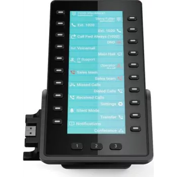 Snom D8C laajennusmoduuli D862/D865 IP-puhelimille, 4,3 inch värinäyttö, 48 ohjelmoitavaa painiketta, USB, musta