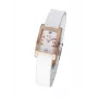 SOL WATCH WOMAN 10011/3 23 mm kvartsi analoginen ruostumaton teräskotelo nahkaranneke valkoinen kellotaulu musta ranneke
