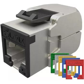 SOLARIX Cat.5E STP työkaluton Keystone Jack, RJ45, valkoinen
