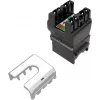 SOLARIX Cat.6 UTP RJ45 työkaluton Keystone-liitin, musta