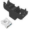 SOLARIX Cat.6 UTP RJ45 Tool-Free Keystone -moduuli, musta (RAL 9005)