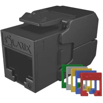 SOLARIX Cat.6 UTP RJ45 Tool-Free Keystone -moduuli, musta (RAL 9005)