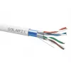 SOLARIX SXKD-6A-FFTP-LSOH Cat.6A F/FTP asennuskaapeli, LSOH, Dca-s2,d2,a1, 500m puukela, harmaa