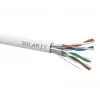 SOLARIX SXKD-6A-FFTP-LSOH Cat.6A F/FTP asennuskaapeli, LSOH, Dca-s2,d2,a1, 500m puukela, harmaa