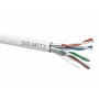 SOLARIX SXKD-6A-FFTP-LSOH Cat.6A F/FTP asennuskaapeli, LSOH, Dca-s2,d2,a1, 500m puukela, harmaa