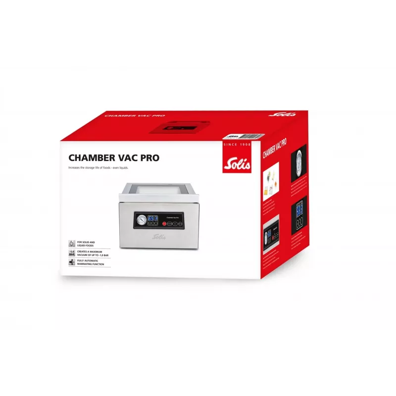 Solis Chamber Vac Pro (Type 5702) kammiovakuumipakkauskone S0136, 950 mbar, 350 W, Ruostumaton teräs