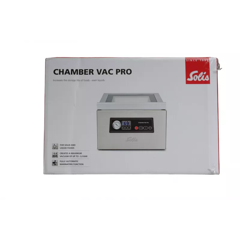Solis Chamber Vac Pro (Type 5702) kammiovakuumipakkauskone S0136, 950 mbar, 350 W, Ruostumaton teräs