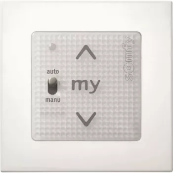Somfy Smoove Uno A/M io Pure seinäkytkin 1811404 (ilman kehystä)