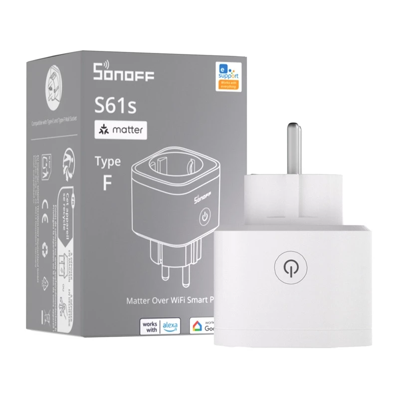 SONOFF S61s Matter ulkopistorasia Wi-Fi:n kautta