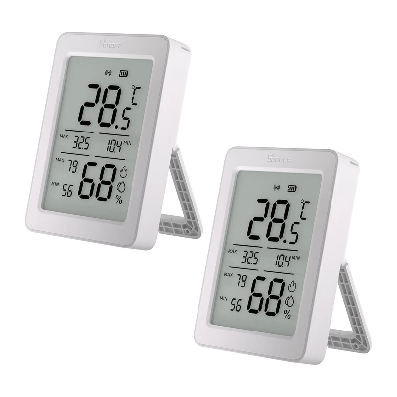 SONOFF ZigBee SNZB-02DR2 lämpötila- ja kosteusanturi, 2 kpl:n pakkaus