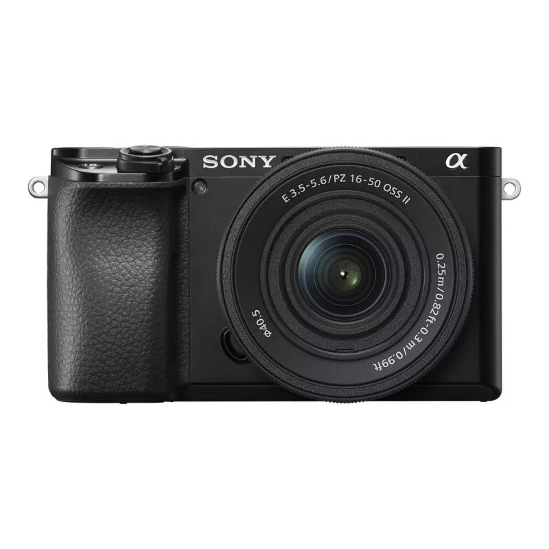 Sony Alpha 6100A ILCE6100AKB.CEC järjestelmäkamera E PZ 16–50mm OSS II -objektiivilla, musta