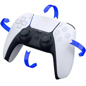 Sony CFI-ZCT1W/W DualSense langaton ohjain – valkoinen – haptinen palaute & adaptive trigger PS5:lle, PC:lle, mobiililaitteille