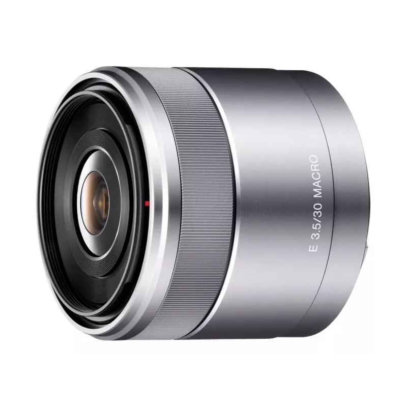 Sony SEL30M35S.SYX E-Mount 30mm f/3.5 makro-objektiivi (hopea)