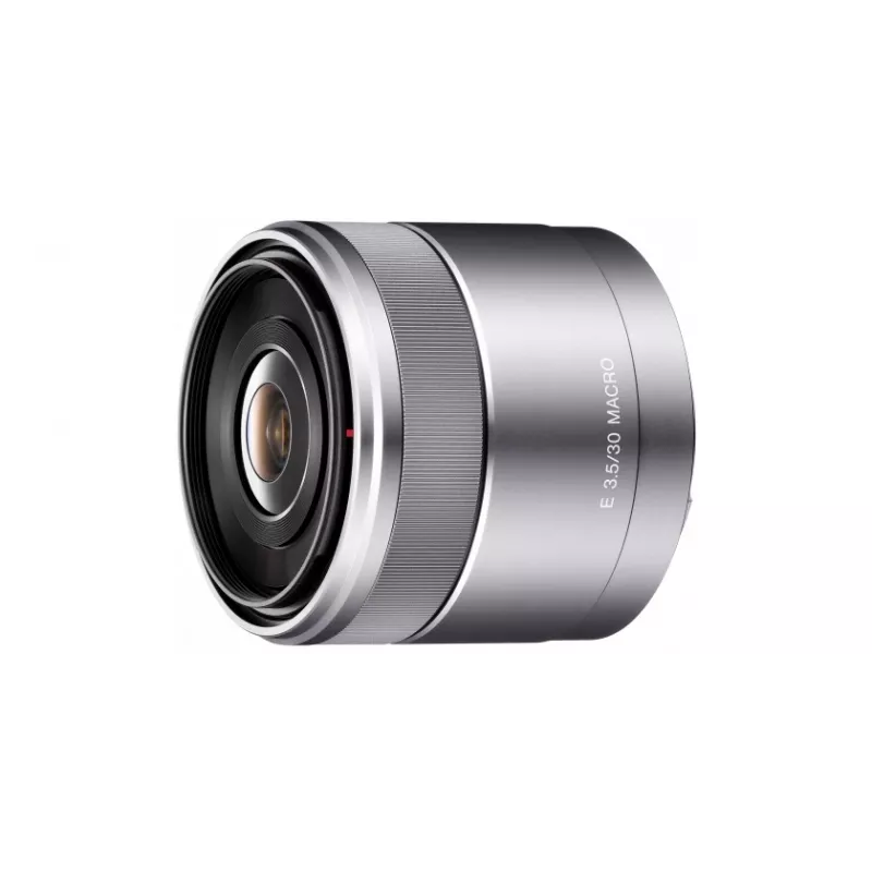 Sony SEL30M35S.SYX E-Mount 30mm f/3.5 makro-objektiivi (hopea)